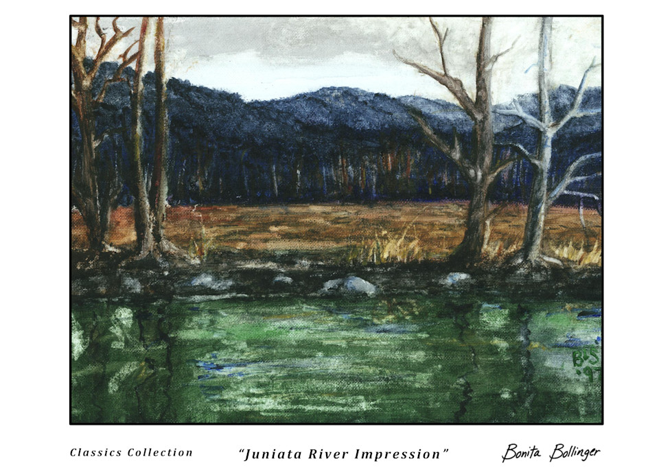 012 Juniata River Impression Art | Blissful Bonita Art Studio & Gallery