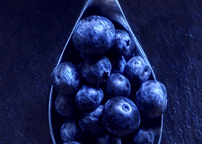 Blueberries Spoon