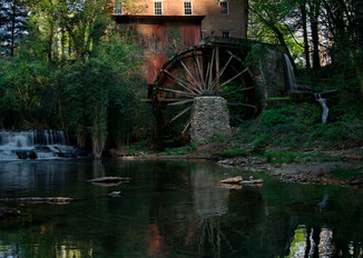 Moon Over Falls Mill Photography Art | templeimagery