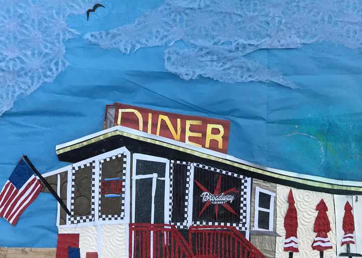 The Broadway Diner Restaurant l Art Print | Artist Jenny McGee 