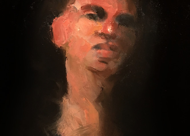 reidwinfreyart-portraits-modern realism-orange study