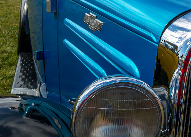 Shiny Old Blue Chevy Photography Art | Catherine Balck Photography