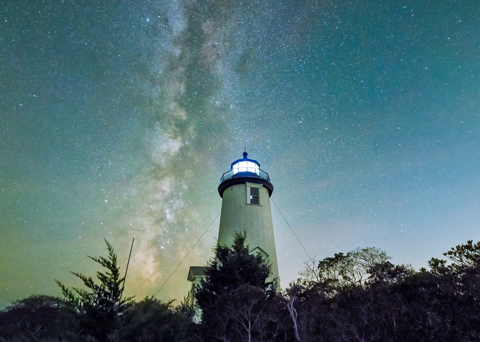 Cape Poge Light Milky Way  Art | Michael Blanchard Inspirational Photography - Crossroads Gallery