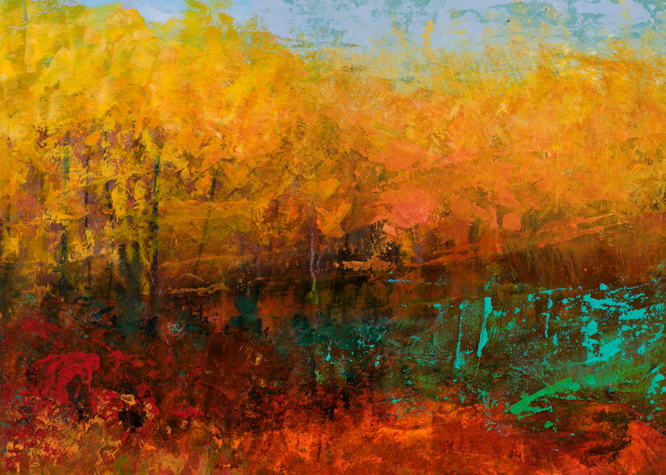 Autumn Landscape Canvas Prints, Autumn Landscape Acrylic Painting
