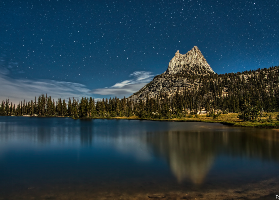 Cathedral Lake And Stars, 2019. Photography Art | Tom Stahl Photography
