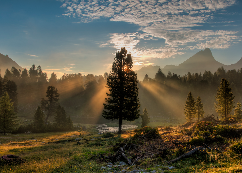 Sunrise, The Dolomites, Italy, 2015. Photography Art | Tom Stahl Photography