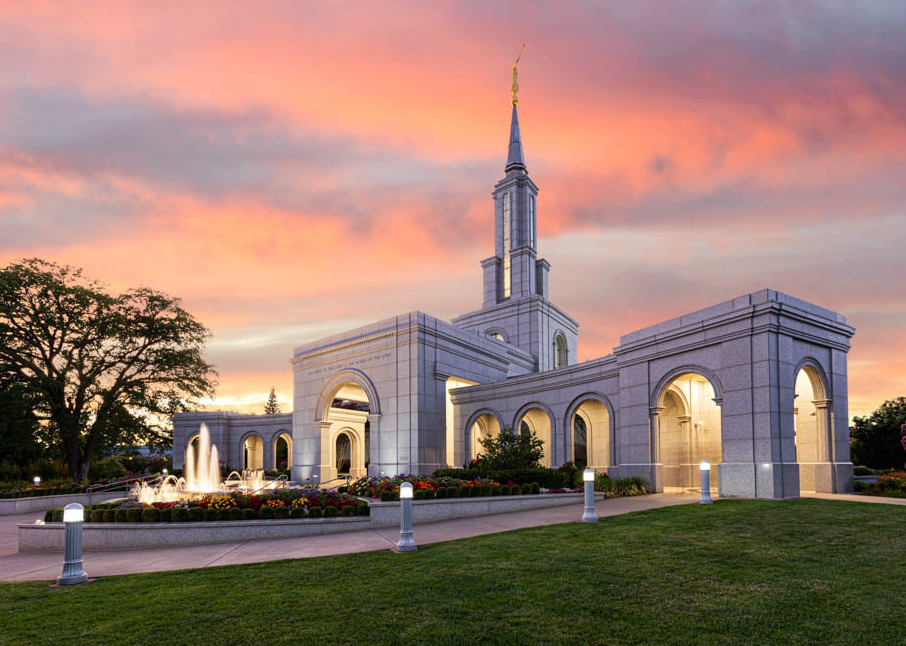 Sacramento California Temple - Sunset