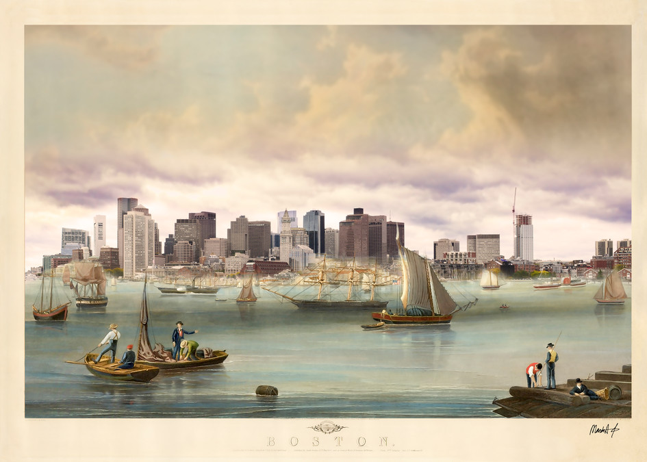 Boston (Harbor View) Art | Mark Hersch Photography