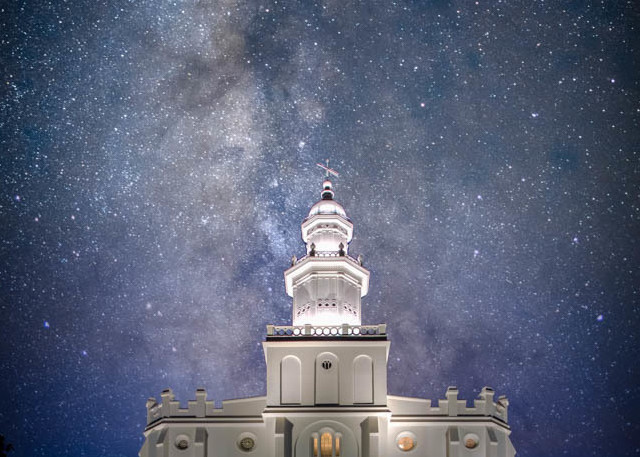 St. George Utah Temple - Milky Way