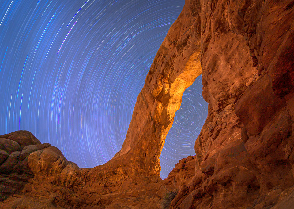 South Window Arch Star Trails