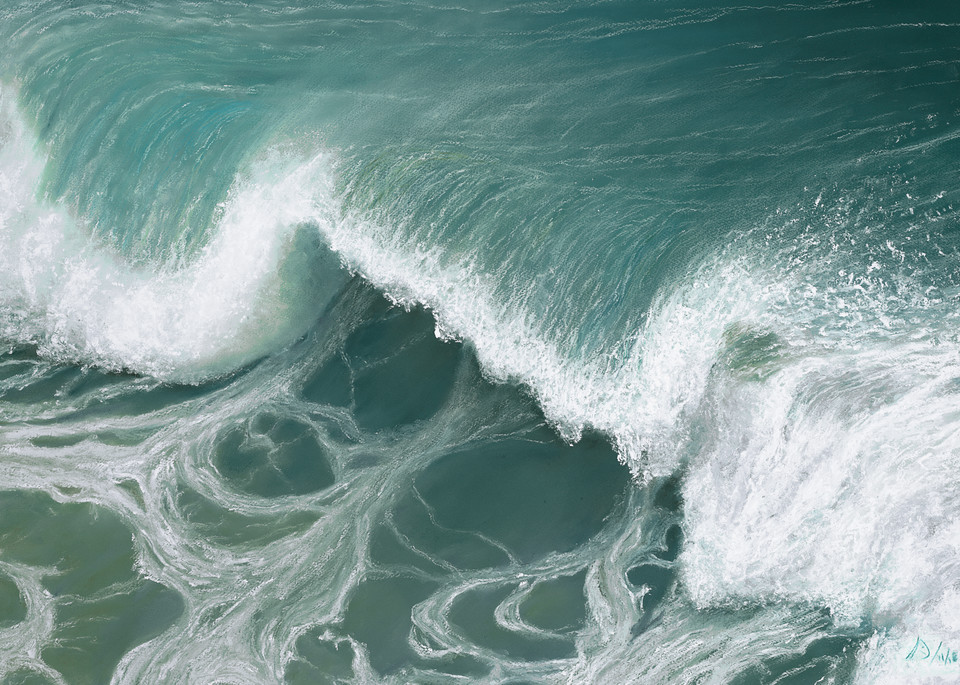 S.Gehring - Oregon Coast Wave Art - Over A Barrel