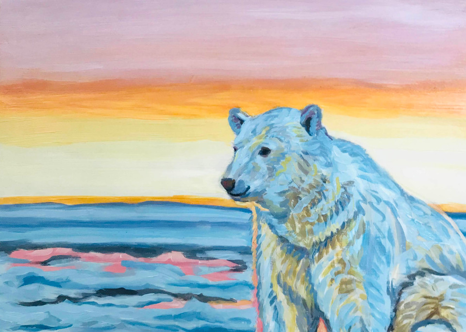Alaska Polar Bear Art Print