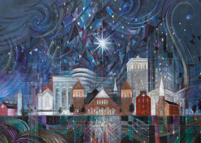Lancaster Starry Night Art | Freiman Stoltzfus Gallery