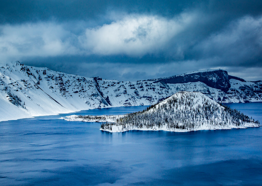 Wizard Island In Winter Photography Art | Lovere Photography