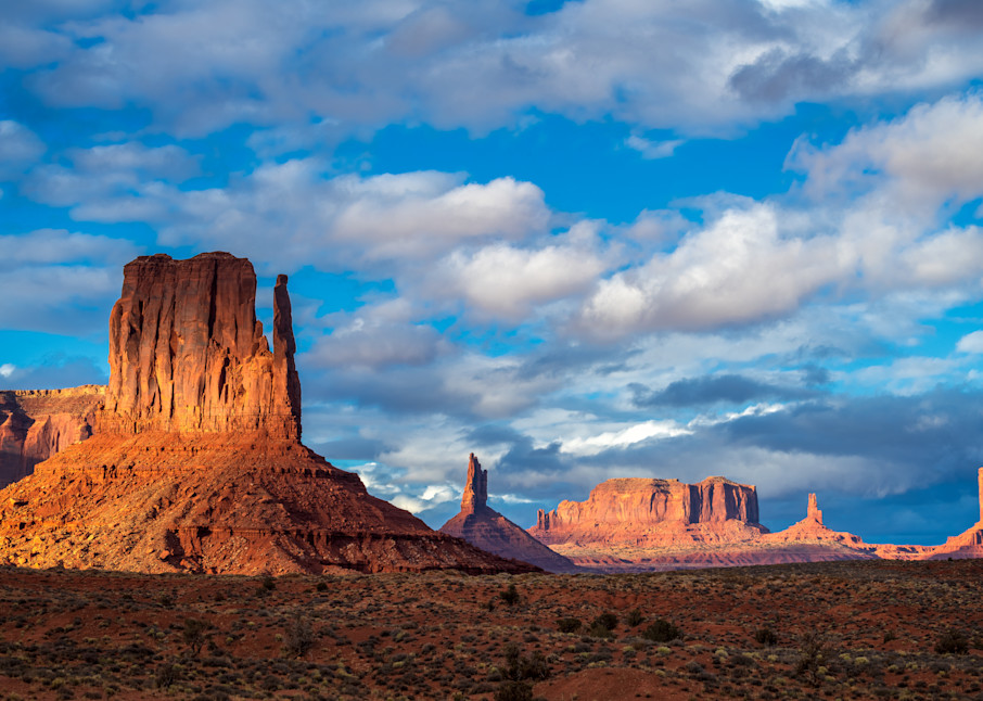 Sunset Photograph of Monument Valley