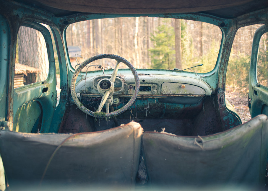Car In A Lithuanian Forest Art | Martin Geddes Photography