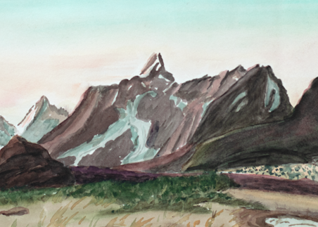 Alaskan Miles Glacier Art for sale.