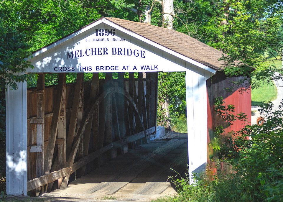 Melcher Bridge   Cross At Walking Speed Art | Don Peterson Photography