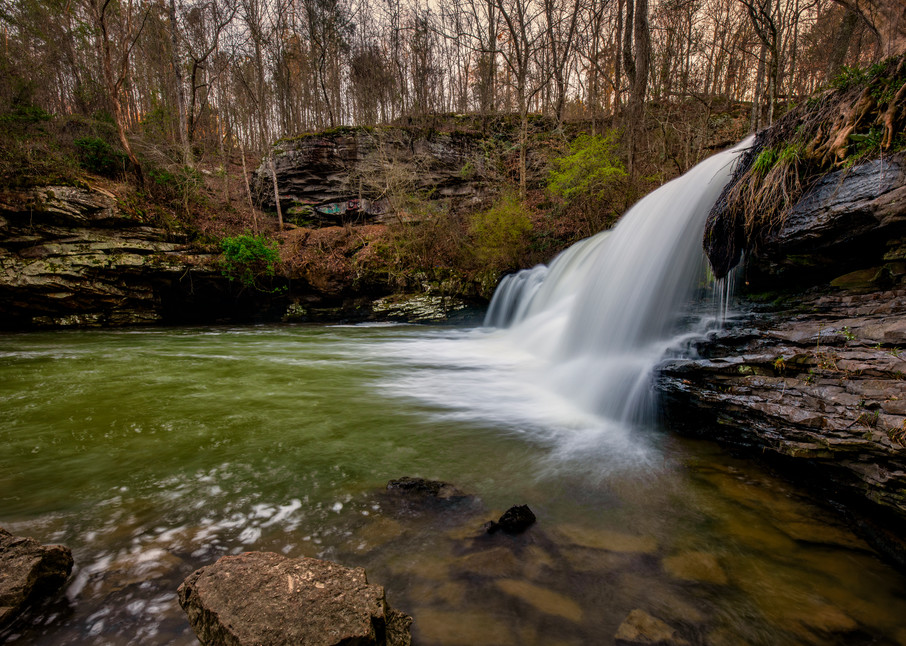Eyes over Mardis Mill Fall - Alabama waterfall fine-art photography