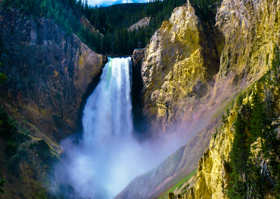 Fine Art Print of the Lower Falls of the Yellowstone