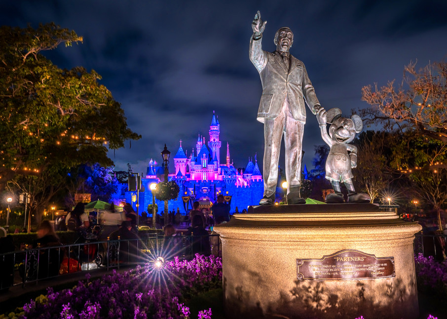 Disneyland at Night - Disneyland Castle Photos