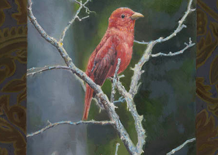 Schapker painting bird
