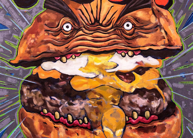 Poo! Shit Burger Art | Matt Pierson Artworks