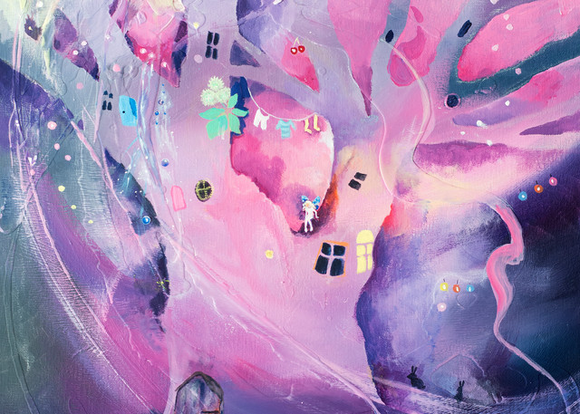 Colourful Quirky Art Print/Faraway Tree