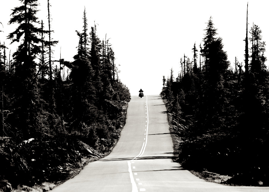 Motorcycle On Mc Kenzie Pass Art | Shaun McGrath Photography