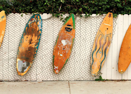 ventura vintage surboard panorama