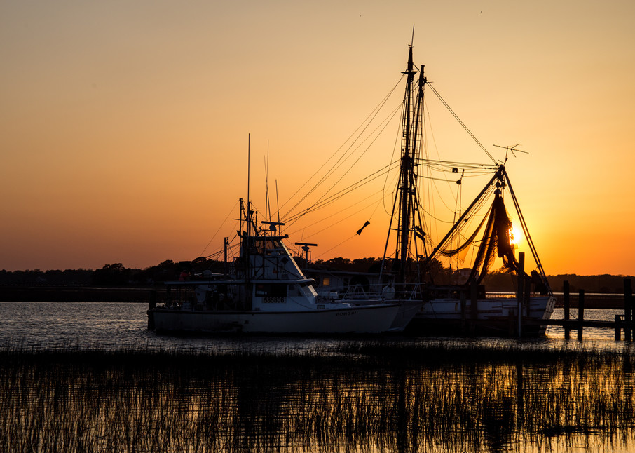 Boats At Sunset Photography Art | The Scattered Artist