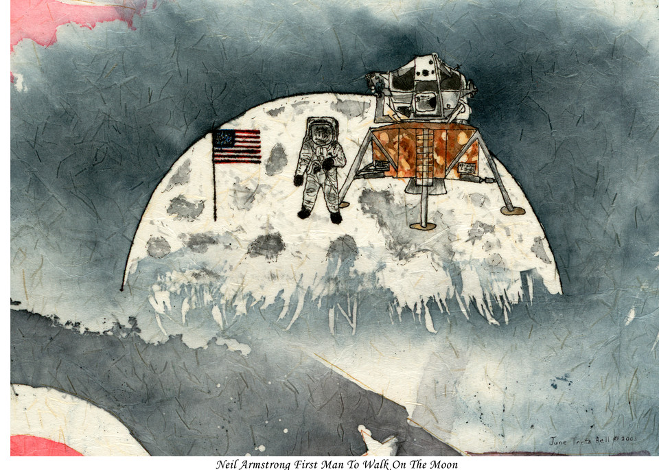Special Edition - Neil Armstrong First Man to Walk on the Moon  |  June Bell Artist