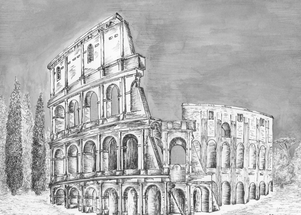 Colosseum Rome, Italy Art | hellerink