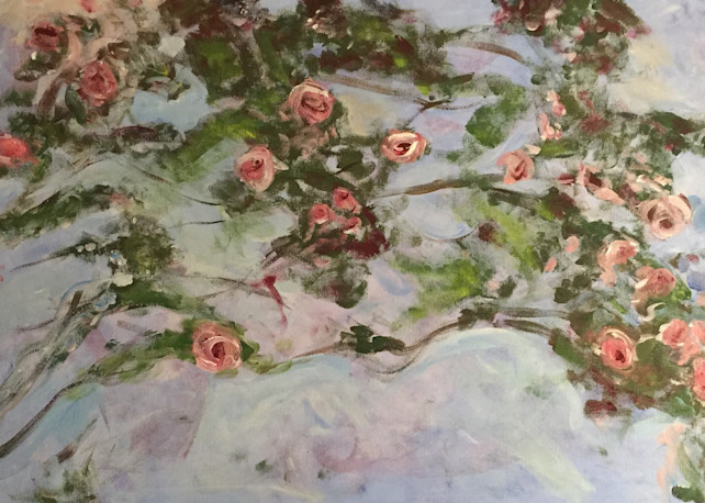 Monet's Roses  Art | Scott Dyer Fine Art