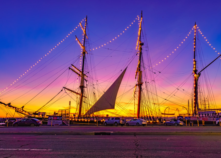 Maritime Museum, San Diego Sunset Fine Art Print Art | McClean Photography