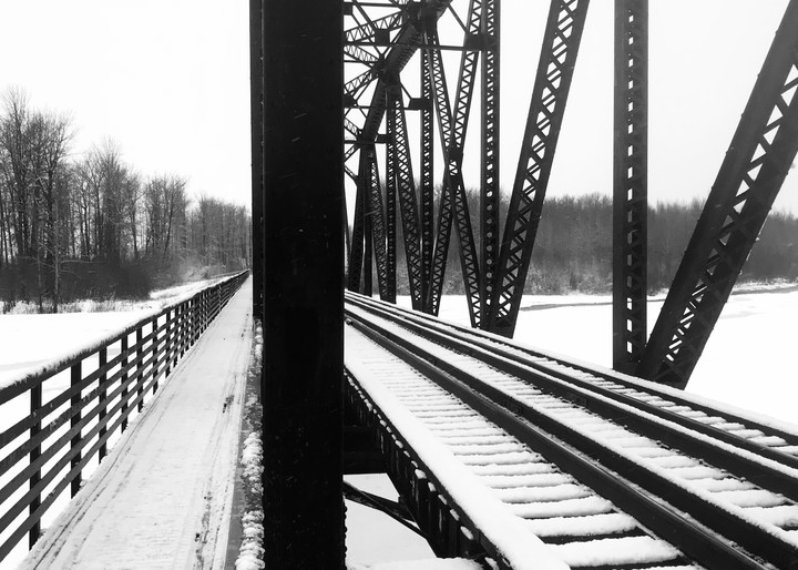 Snow Dusted Bridge Photography Art | Visionary Adventures, LLC