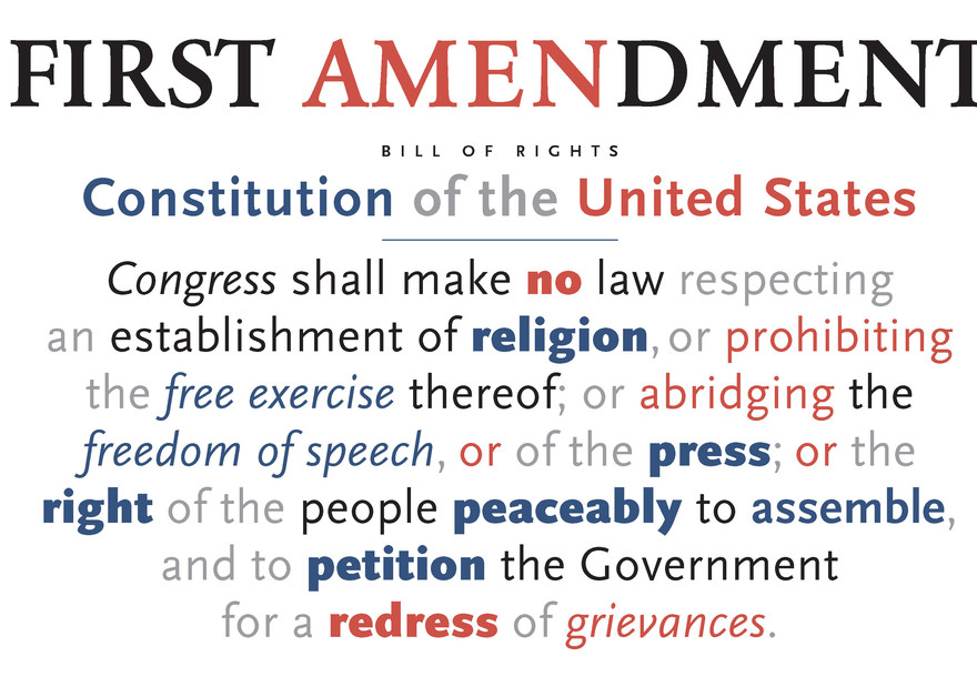 First Amendment Poster 