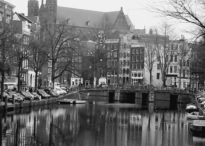 Amsterdam With The Kritjberg Church Photography Art | Photoissimo - Fine Art Photography