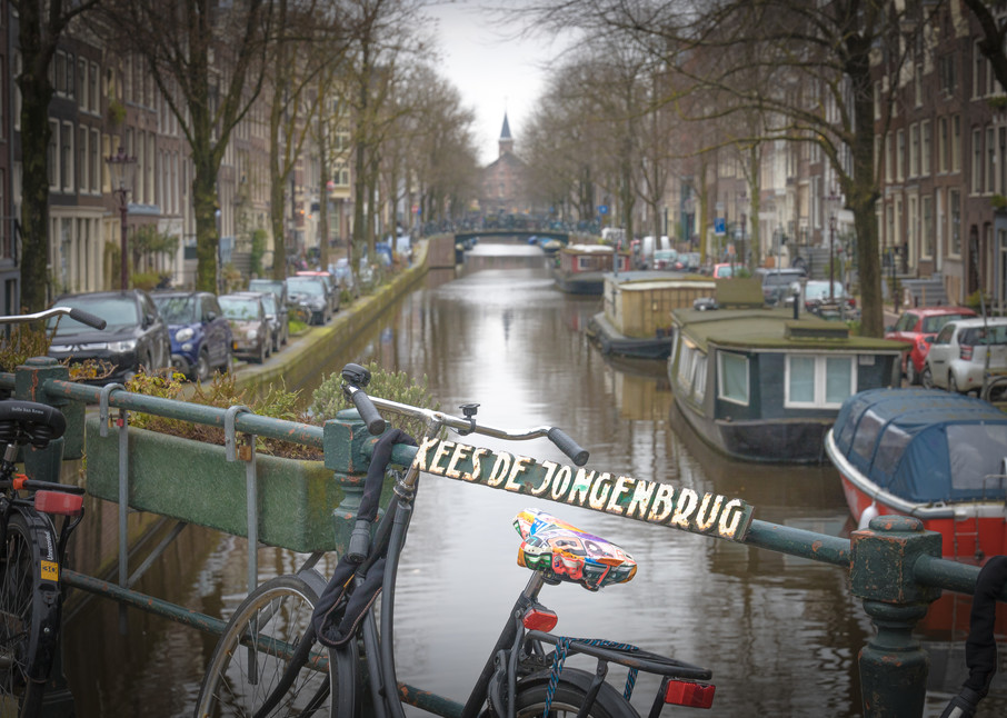 Bicycles of Amsterdam Kees de Jongenbrug bridge | Eugene L Brill