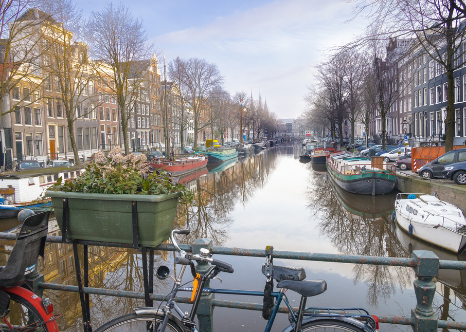 Bicycles of Amsterdam canal collection | Eugene L Brill