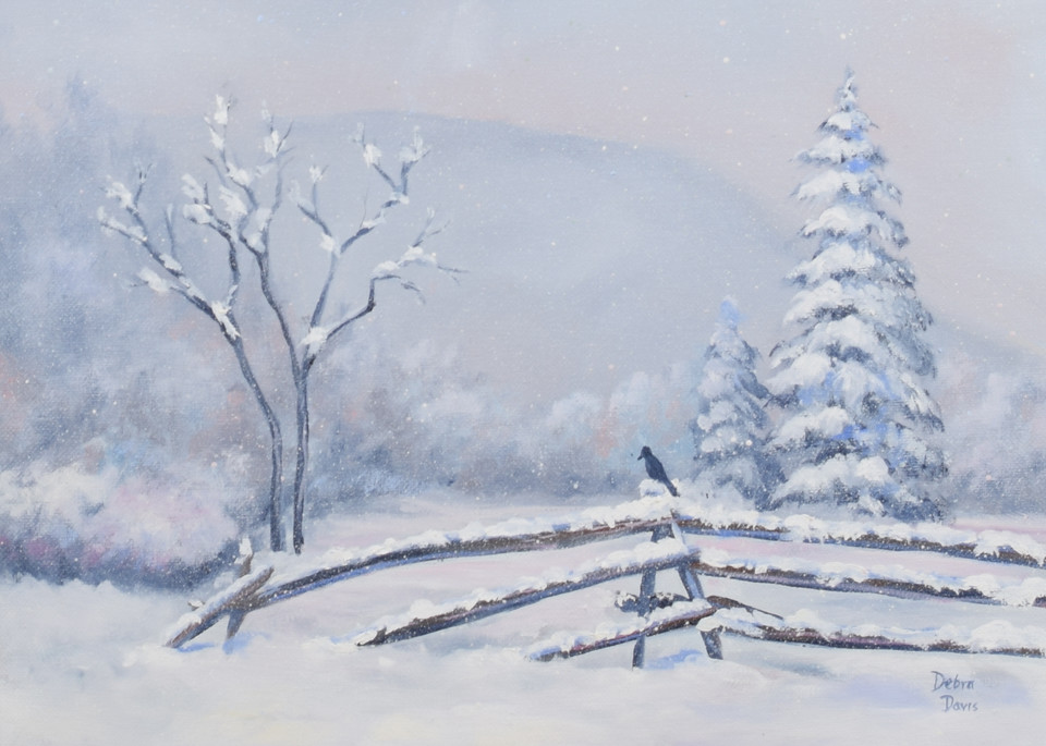 Alone In The Snow Art | Debra Davis Fine Art