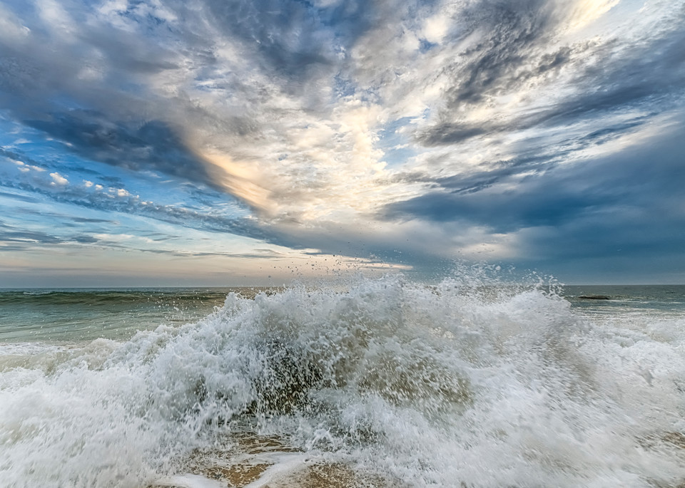 Moshup Beach Splash And Clouds Art | Michael Blanchard Inspirational Photography - Crossroads Gallery