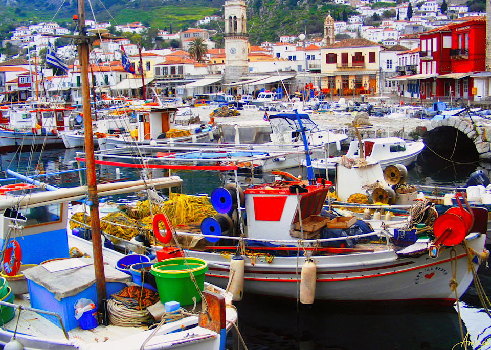 1 5 19 Landscapes  Hydra Island Harbor Greece Photography Art | Nature Pics By Andrew