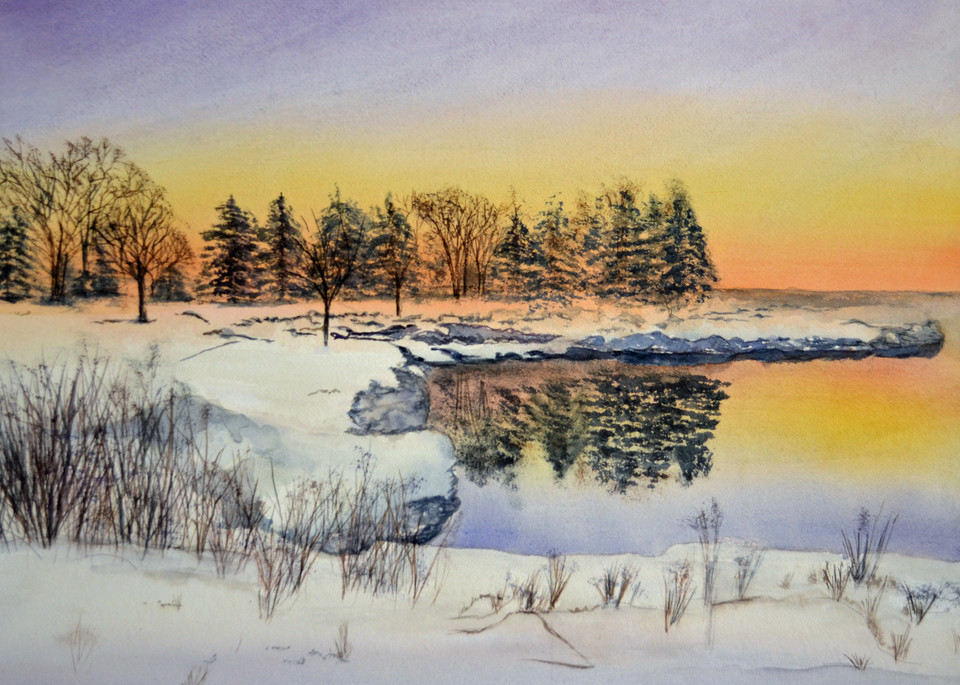 Winter Sunrise Art | Sharon Bacal - Fine Art