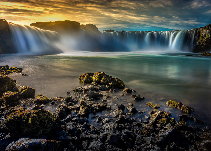 Goðafoss, Waterfall, 