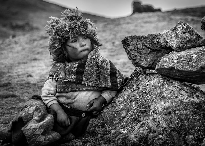 A kid in the Andes