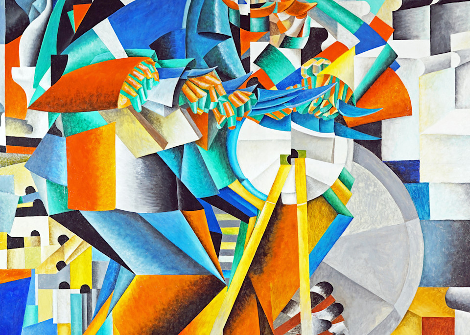'The Knife Grinder', a 1912-13 cubo-futurist painting