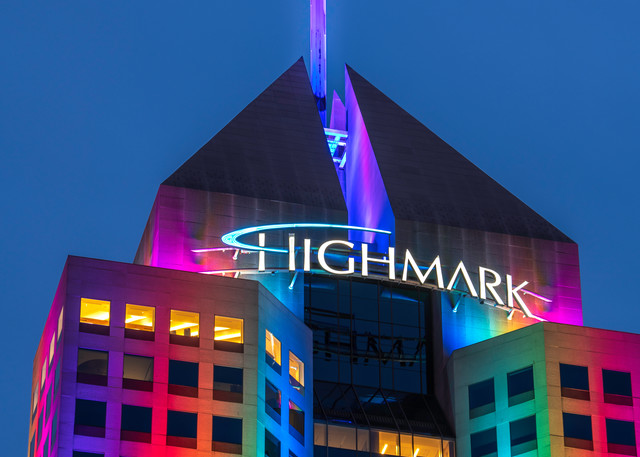 Highmark Rainbow Pittsburgh Moon Art