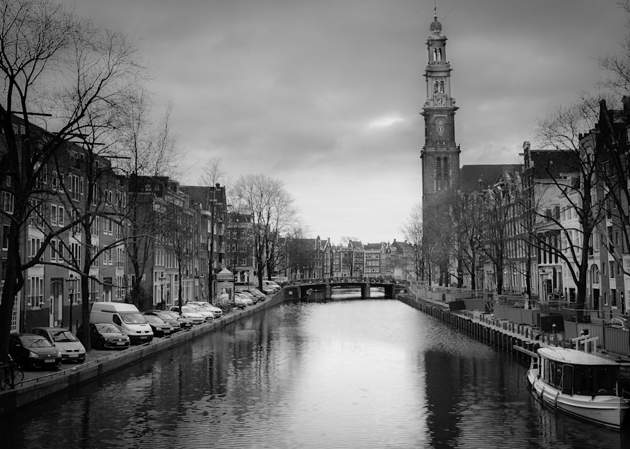 B&W Canal. Amsterdam Photography Collection | Eugene L Brill