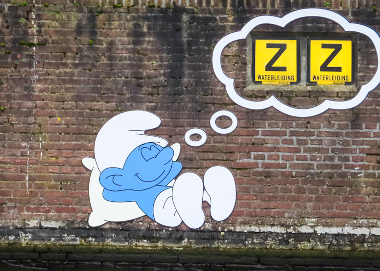 Sleeping Smurf. Amsterdam Photography Collection | Eugene L Brill